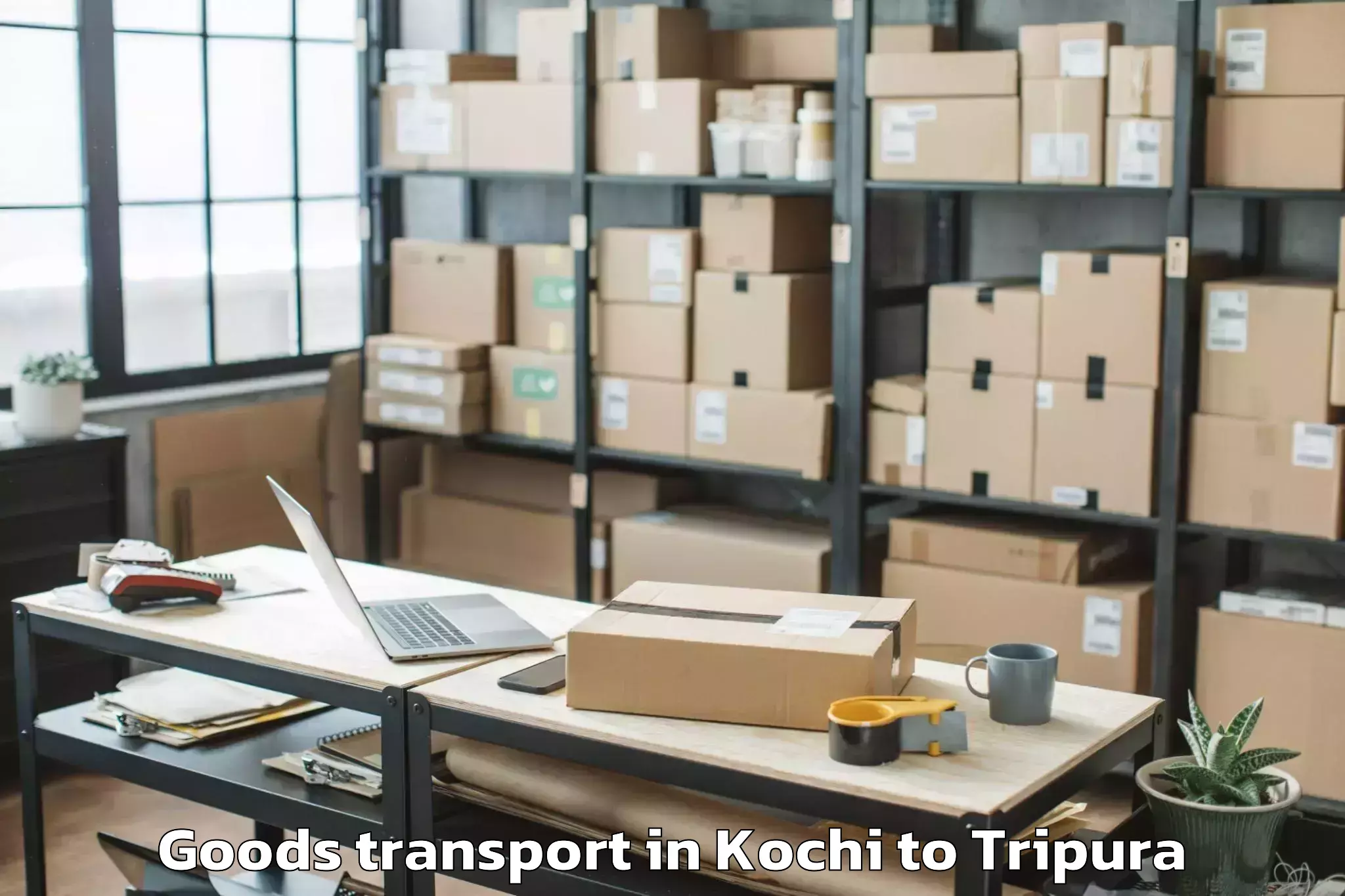 Quality Kochi to Panisagar Goods Transport